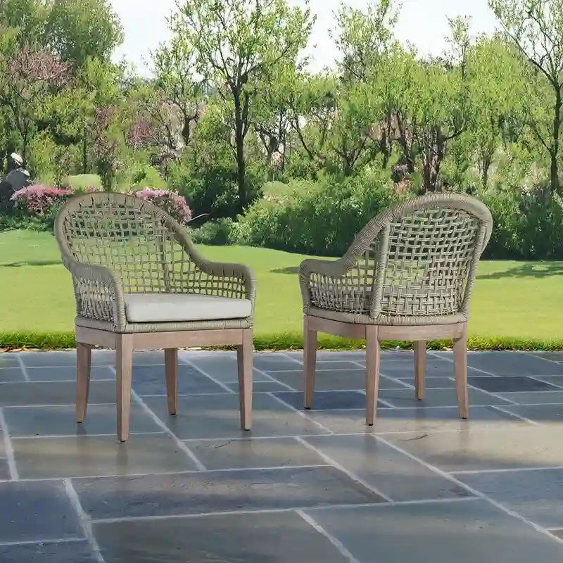 Chaises d'appoint de patio de qualité supérieure (ensemble de 2)