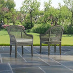 Chaises d'appoint de patio de qualité supérieure (ensemble de 2)