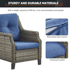 Ensemble de 2 fauteuils de jardin individuels - Gris