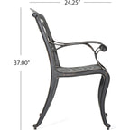 Ensemble de chaises de salle à manger d'extérieur Austin en aluminium moulé