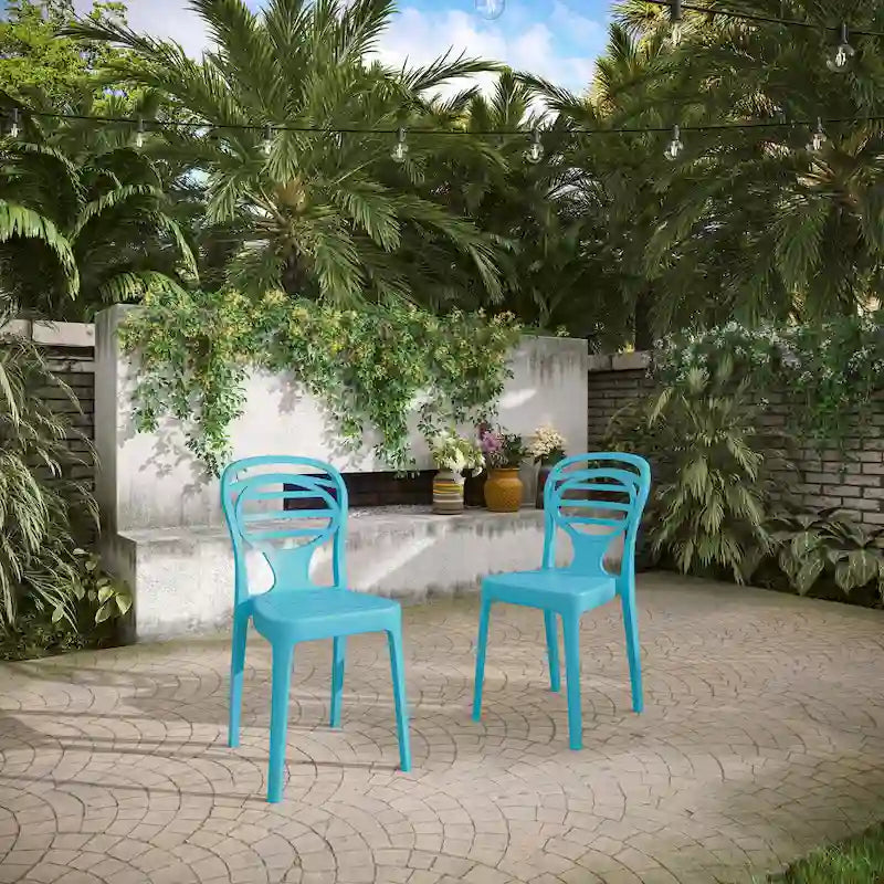 Ensemble de deux chaises de patio d'extérieur Kova