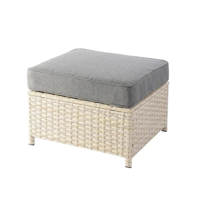 Ensemble de canapés de conversation 8 pièces en osier pour patio HOOOWOOO