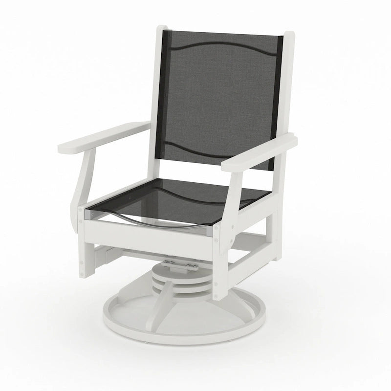 Ensemble de salle à manger pivotant LuXeo Tuscany Sling 7 pièces