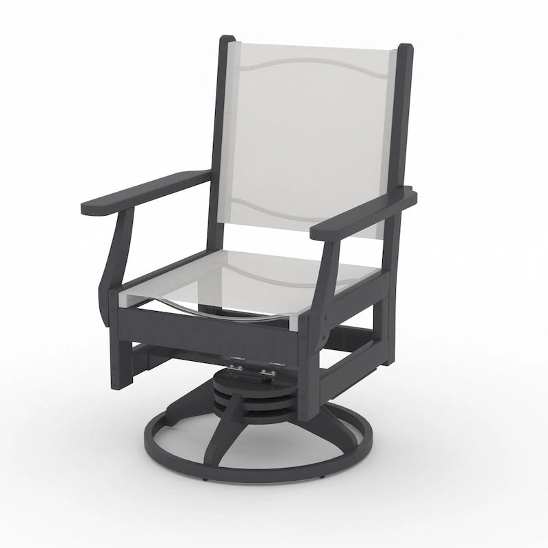 Ensemble de salle à manger pivotant LuXeo Tuscany Sling 7 pièces