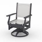 Ensemble de salle à manger pivotant LuXeo Tuscany Sling 7 pièces