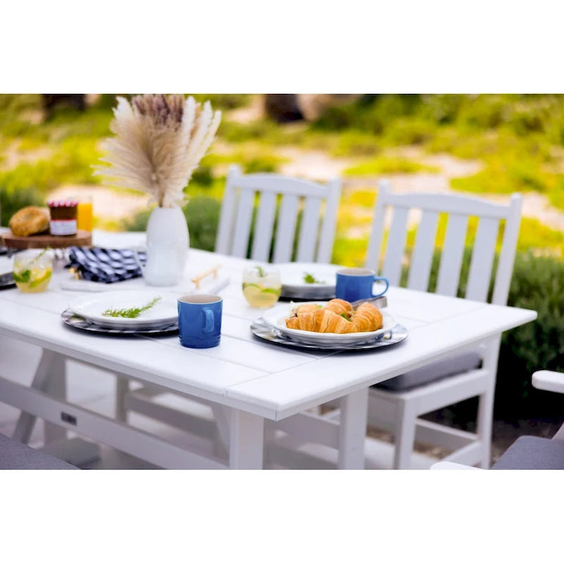 Ensemble de salle à manger pivotant LuXeo Tuscany Sling 7 pièces