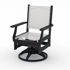 Ensemble de salle à manger pivotant LuXeo Tuscany Sling 7 pièces