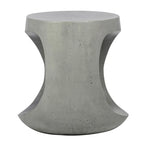 Table d'appoint ronde ajourée Kimberly, gris moyen