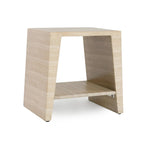 Table d'appoint ronde d'extérieur Classic Home Rosen en pierre beige