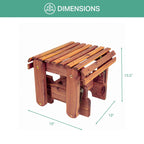 Fauteuil à bascule Adirondack en cèdre massif, modèle MM102 110, avec repose-pieds coulissant, de la collection American Furniture Classics.