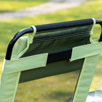 Ensemble de 2 chaises de patio pliantes, chaise longue avec dossier inclinable réglable, chaise de camping avec appui-tête amovible