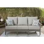 Ensemble de salon de jardin 4 pièces gris Visola, Signature Design by Ashley - 80 cm (L) x 33 cm (P) x 37 cm (H)