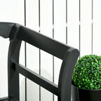 Banc de jardin extérieur 3 places avec dossier et accoudoirs