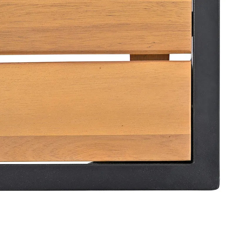 Ensemble de canapé d'angle 8 pièces pour patio avec table basse en verre trempé