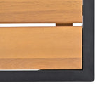Ensemble de canapé d'angle 8 pièces pour patio avec table basse en verre trempé