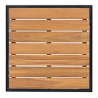 Ensemble de canapé d'angle 8 pièces pour patio avec table basse en verre trempé