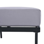 Ensemble de canapé d'angle 8 pièces pour patio avec table basse en verre trempé