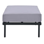 Ensemble de canapé d'angle 8 pièces pour patio avec table basse en verre trempé