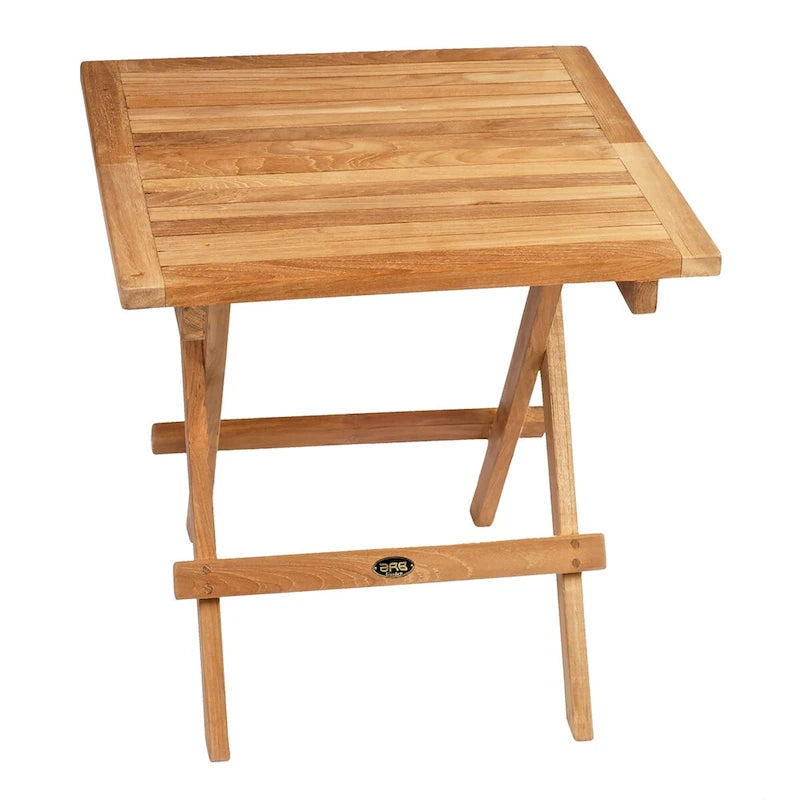 Table d'appoint pliante en teck - Carrée 20 (50 cm)