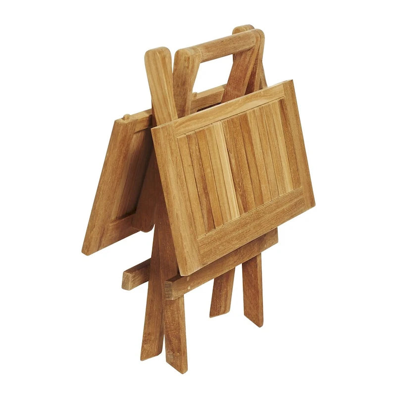 Table d'appoint pliante en teck - Carrée 20 (50 cm)