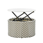 Ensemble de canapés d'angle ronds pour patio