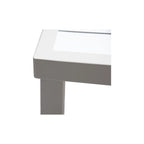 Ensemble de mobilier de patio en aluminium 7 pièces comprenant 4 chaises de salle à manger et 2 fauteuils pivotants à bascule
