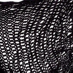 Balancelle hamac Novica faite main en coton noir (simple)