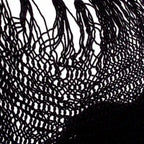 Balancelle hamac Novica faite main en coton noir (simple)