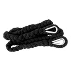 Balancelle hamac Novica faite main en coton noir (simple)