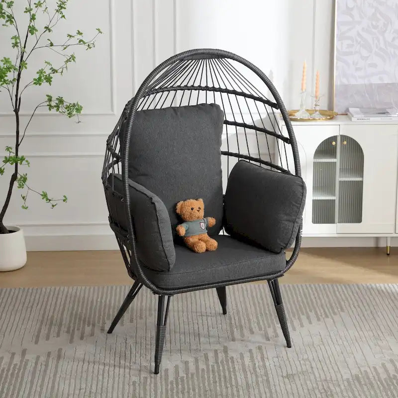 Grande chaise longue surdimensionnée avec support