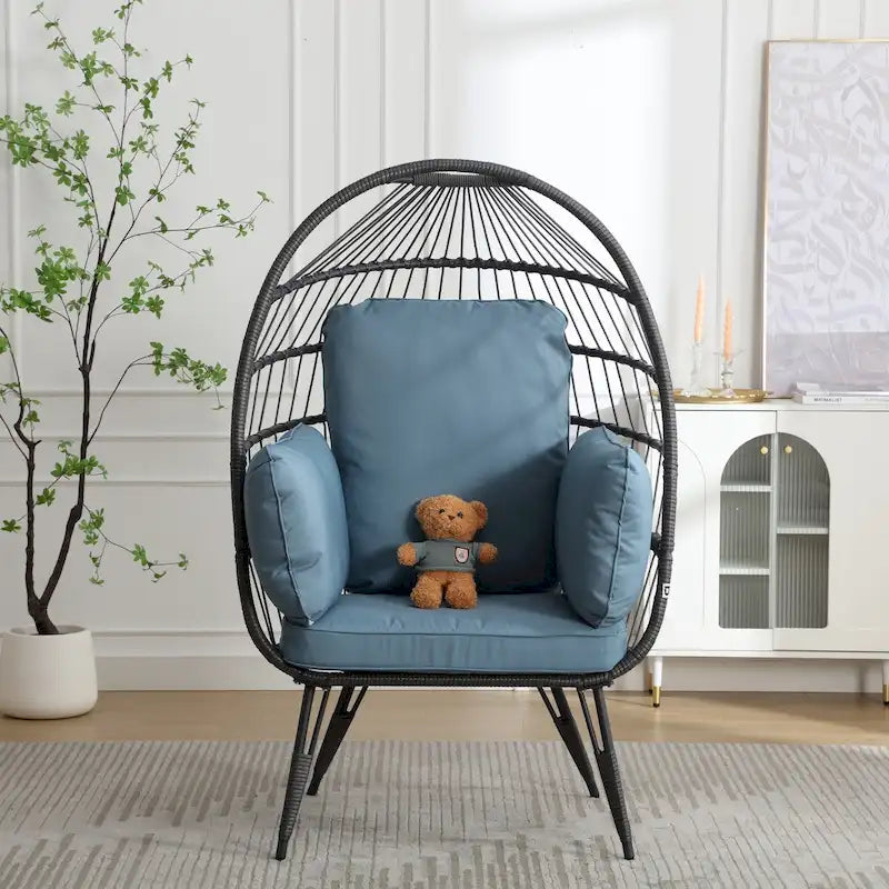 Grande chaise longue surdimensionnée avec support