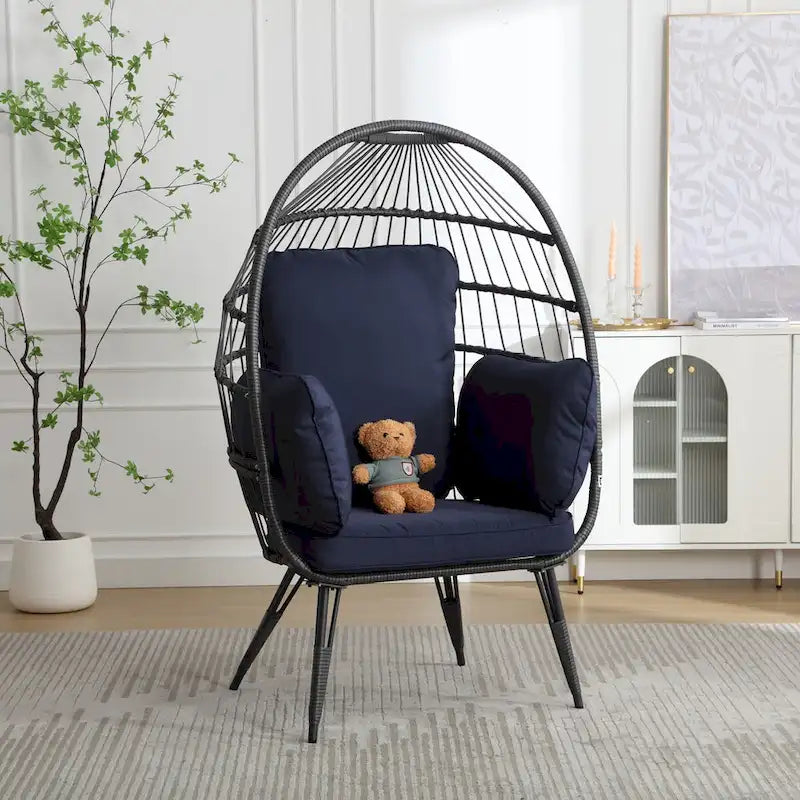 Grande chaise longue surdimensionnée avec support