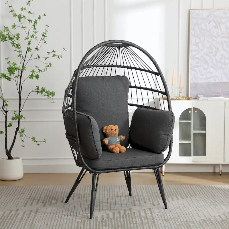 Grande chaise longue surdimensionnée avec support