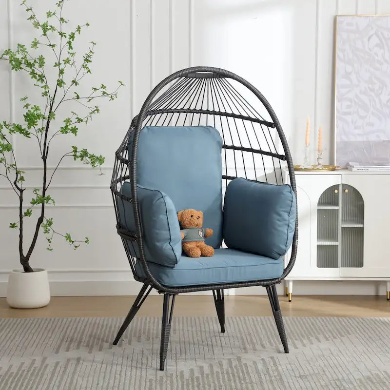 Grande chaise longue surdimensionnée avec support