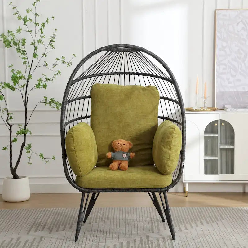 Grande chaise longue surdimensionnée avec support