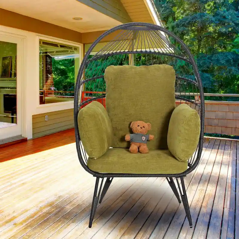 Grande chaise longue surdimensionnée avec support