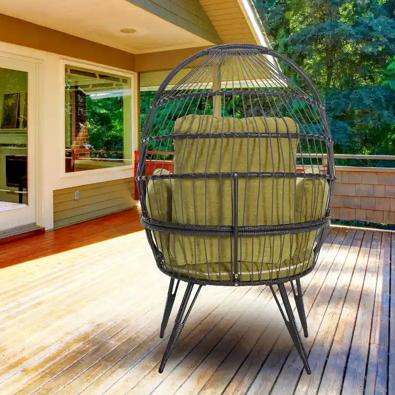 Grande chaise longue surdimensionnée avec support