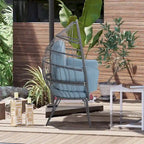 Grande chaise longue surdimensionnée avec support