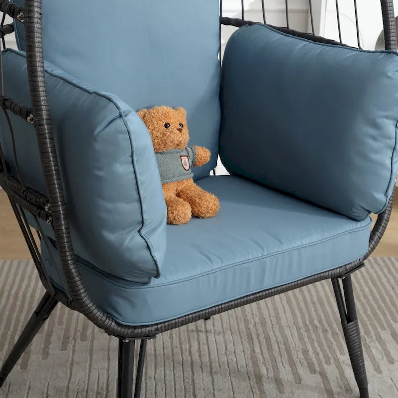 Grande chaise longue surdimensionnée avec support