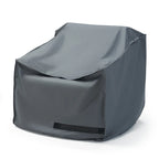 Housse de luxe pour fauteuil de jardin Cannes 3 pièces en polyester gris