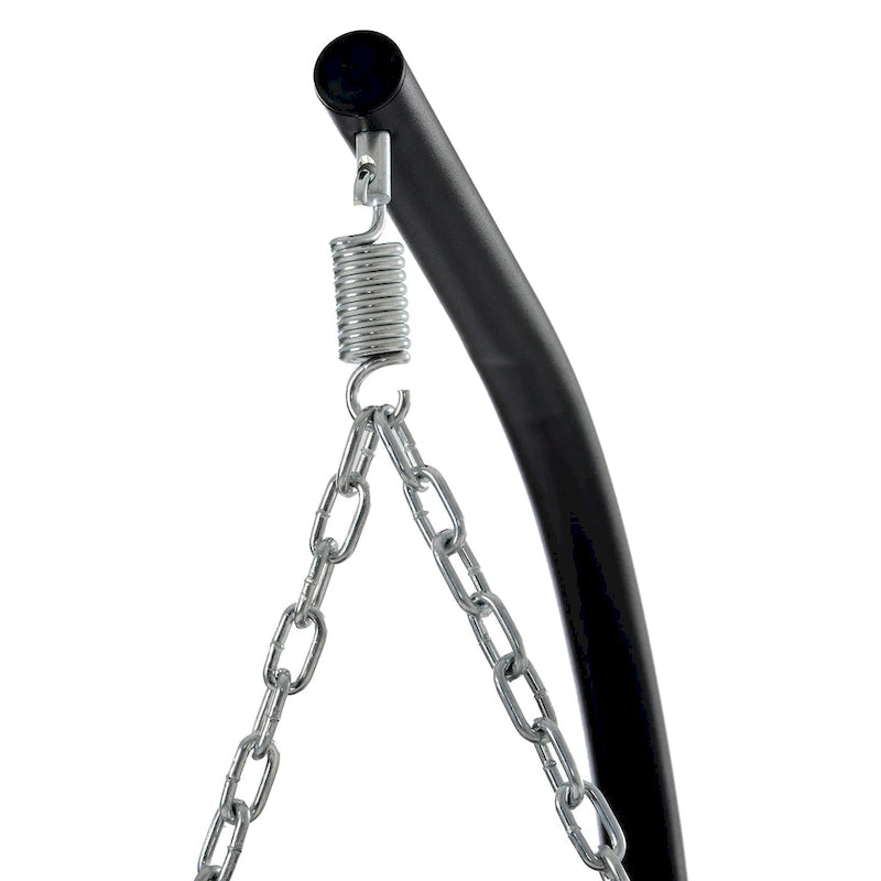 Fauteuil suspendu œuf avec support pour intérieur et extérieur - Dimensions (po) (L x l x H) : 37,40 x 37,40 x 77,00