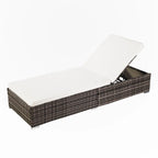 Lit de piscine en rotin pour loisirs de plein air