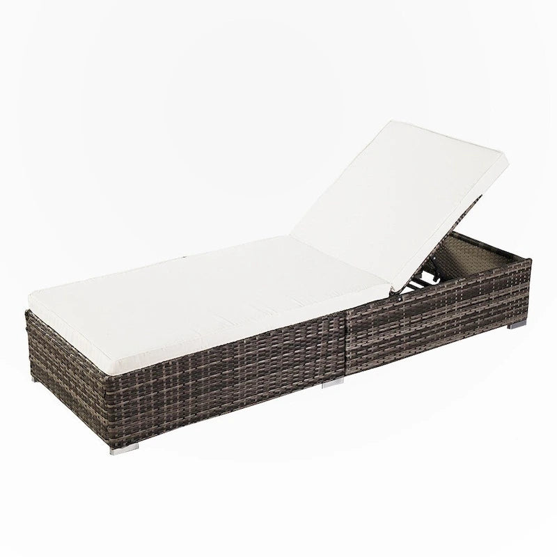Lit de piscine en rotin pour loisirs de plein air
