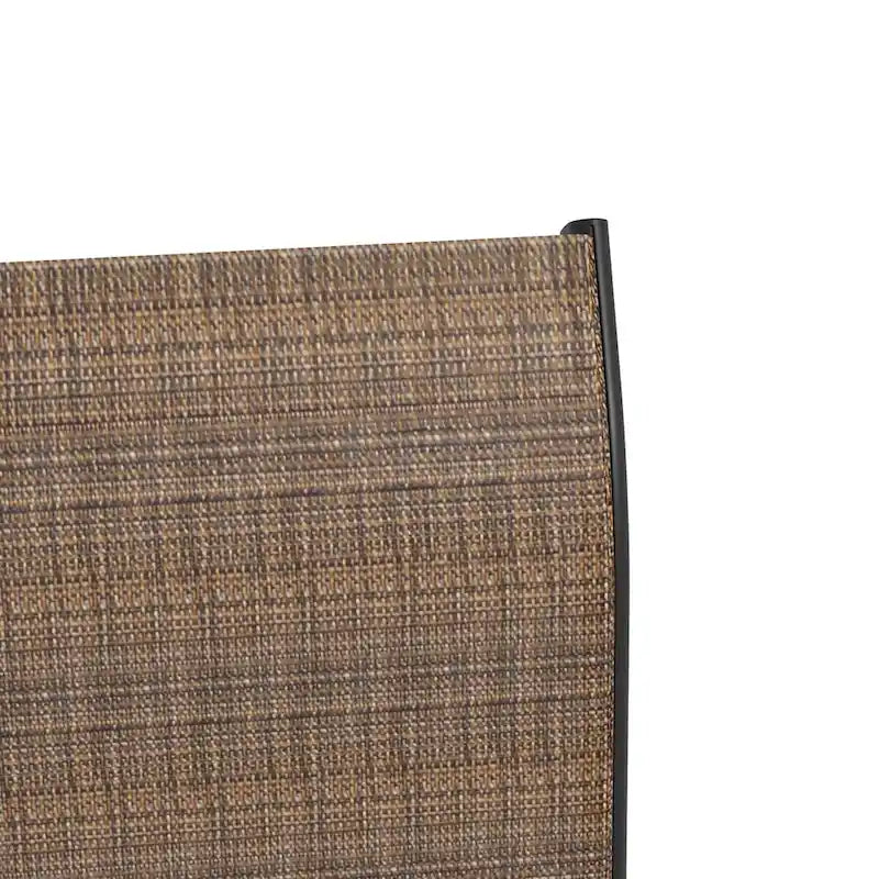 Tabourets de bar pivotants à 360° pour extérieur avec accoudoirs, tissu en maille (lot de 2)