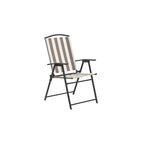 Ensemble de salle à manger d'extérieur pliable 6 pièces Santa Cruz Stripe