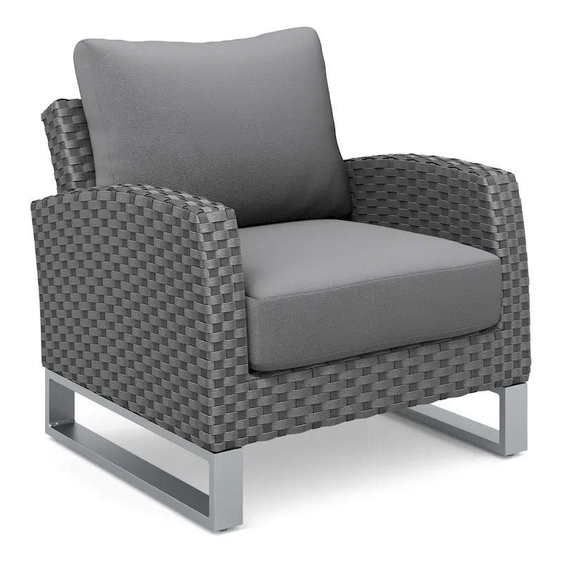 Ensemble de canapés de patio 4 pièces New Classic Furniture Fiji avec piètement traîneau