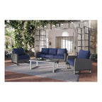 Ensemble de canapés de patio 4 pièces New Classic Furniture Fiji avec piètement traîneau