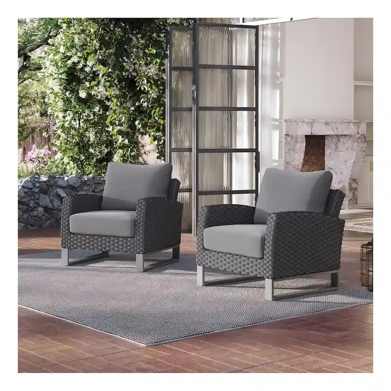 Ensemble de canapés de patio 4 pièces New Classic Furniture Fiji avec piètement traîneau
