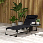 Ensemble de chaise longue pliante