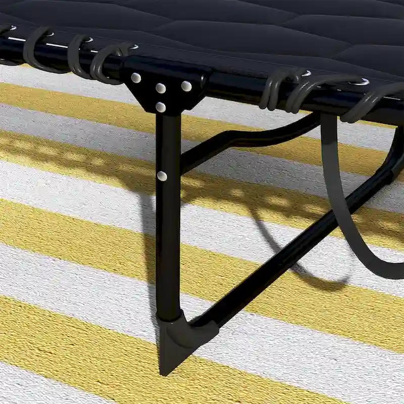 Ensemble de chaise longue pliante